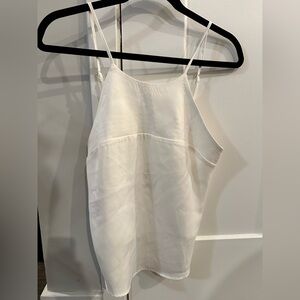 Zara White Spaghetti Strap Top